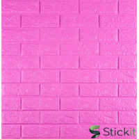 3Д панель самоклеюча 700х770х5  цегла Пурпурна (14-5) Stickit | 1334