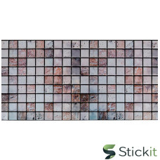 Декоративна ПВХ панель мозаїка 960х480х4  Бежевий мармур Stickit | 1433