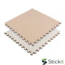 Підлогове двостороннє покриття CREAM and BEIGE 60*60cm*2cm   Stickit | 1846