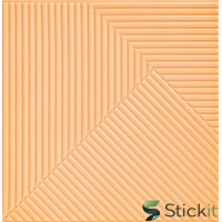 Самоклеюча декоративна 3Д панель Бамбук Жовто-пісочний 500х500х5  Stickit | 2879