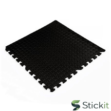 Підлога пазл - модульне покриття для підлоги 600x600x10  Чорне (МР15) Stickit | 1169