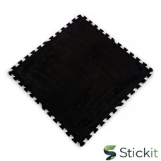 Підлога-пазл плюшевий ЧОРНИЙ 60*60*1cm   Stickit | 2079