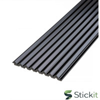 Рейка декоративна PS 2900х120х11  Чорна Stickit | 2148