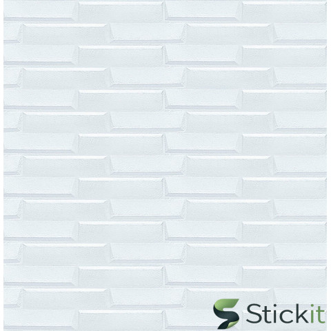 Самоклеюча 3Д панель 19600x700x5  Біла Кладка Stickit | 1335