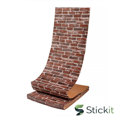 Самоклеюча 3Д панель 19600x700x3  Червона Катеринославська Цегла Stickit | 1333