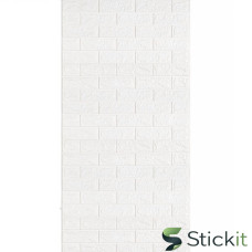 Самоклеюча 3Д панель під Білу Цеглу в рулоні 3080x700x3  (R001-3) Stickit | 1393
