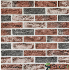 Самоклеюча 3Д панель під цеглу клінкер помаранчевий 700x700x4  (414) Stickit | 0769