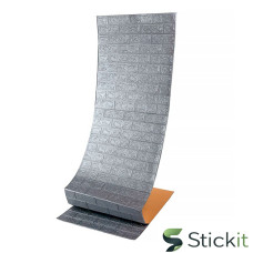 Самоклеюча 3Д панель в рулоні 19600x700x3  Срібна Цегла (R017-3-20) Stickit | 1197