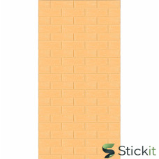 Самоклеюча 3Д панель в рулоні 3080x700x3  Бежева Цегла (R009-3) Stickit | 1394
