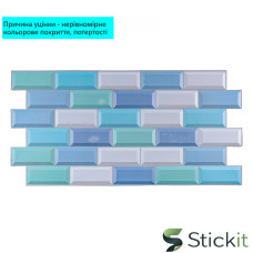 Уцінка Декоративна ПВХ панель 960х480х4  Stickit | 2475-